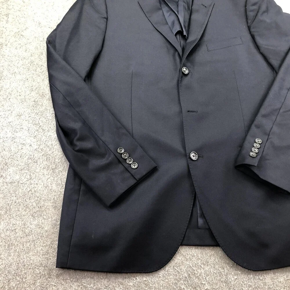 J.Crew Ludlow Suit Jacket Mens 44 Long Blue Italian Wool Loro Piana 2 Button